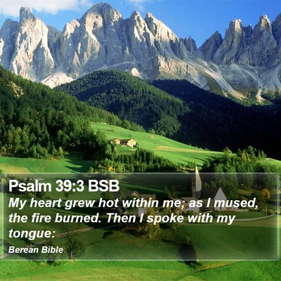 Psalm 39:3 BSB Bible Verse Image