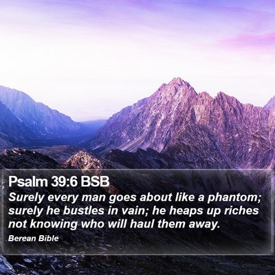 Psalm 39:6 BSB Bible Verse Image