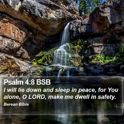 Psalm 4:8 BSB Bible Verse Image
