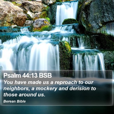 Psalm 44:13 BSB Bible Verse Image