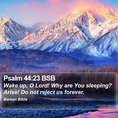 Psalm 44:23 BSB Bible Verse Image