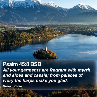 Psalm 45:8 BSB Bible Verse Image