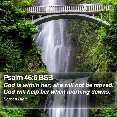 Psalm 46:5 BSB Bible Verse Image