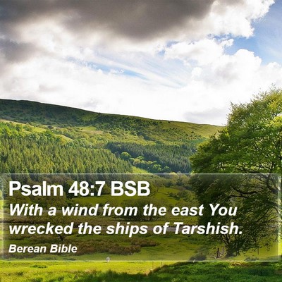 Psalm 48:7 BSB Bible Verse Image