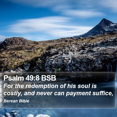 Psalm 49:8 BSB Bible Verse Image