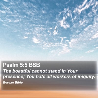 Psalm 5:5 BSB Bible Verse Image