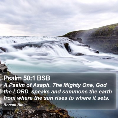 Psalm 50:1 BSB Bible Verse Image