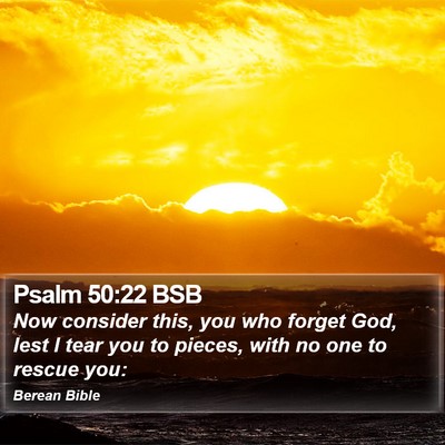 Psalm 50:22 BSB Bible Verse Image
