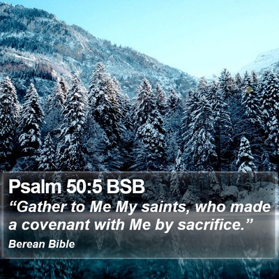 Psalm 50:5 BSB Bible Verse Image