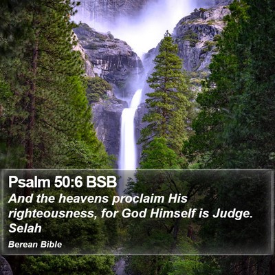 Psalm 50:6 BSB Bible Verse Image