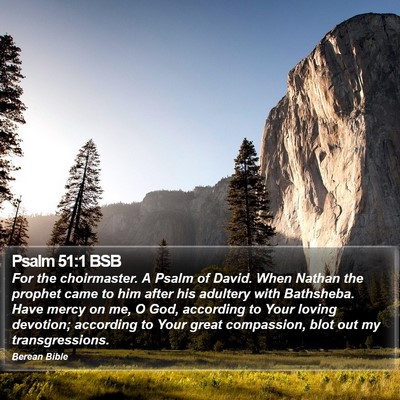 Psalm 51:1 BSB Bible Verse Image