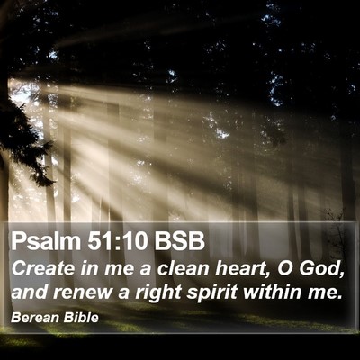 Psalm 51:10 BSB Bible Verse Image