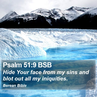 Psalm 51:9 BSB Bible Verse Image