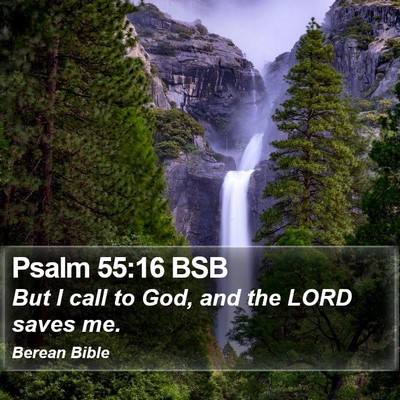 Psalm 55:16 BSB Bible Verse Image