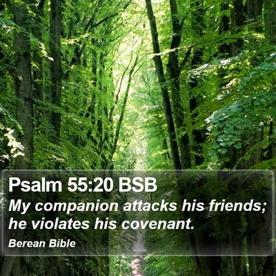 Psalm 55:20 BSB Bible Verse Image