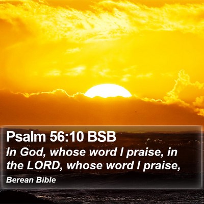 Psalm 56:10 BSB Bible Verse Image