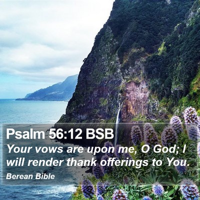 Psalm 56:12 BSB Bible Verse Image