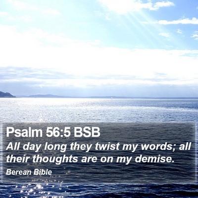 Psalm 56:5 BSB Bible Verse Image