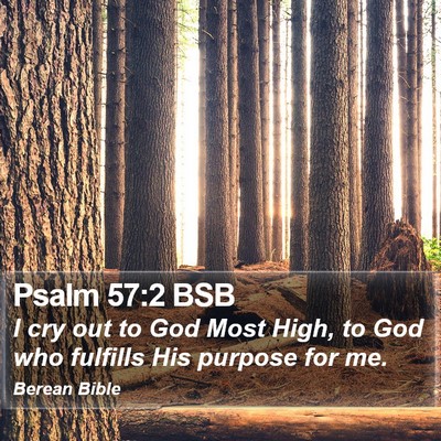 Psalm 57:2 BSB Bible Verse Image
