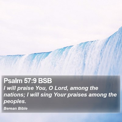 Psalm 57:9 BSB Bible Verse Image