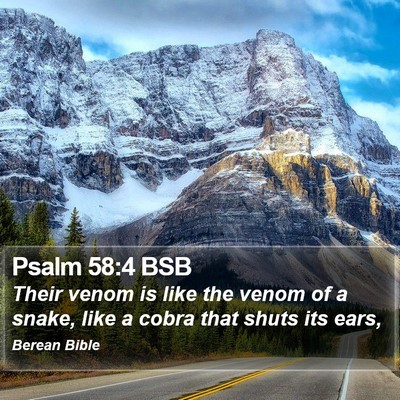 Psalm 58:4 BSB Bible Verse Image