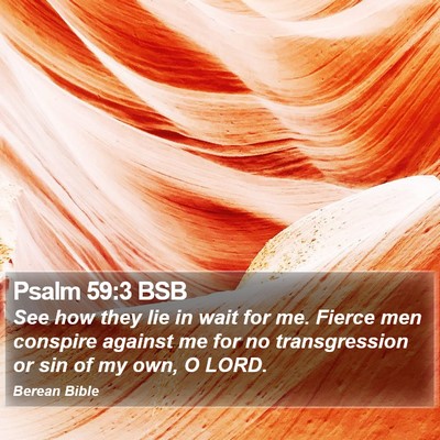 Psalm 59:3 BSB Bible Verse Image