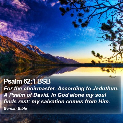 Psalm 62:1 BSB Bible Verse Image