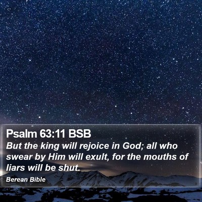 Psalm 63:11 BSB Bible Verse Image