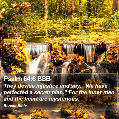 Psalm 64:6 BSB Bible Verse Image