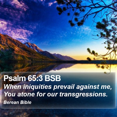 Psalm 65:3 BSB Bible Verse Image