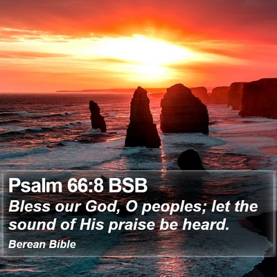 Psalm 66:8 BSB Bible Verse Image