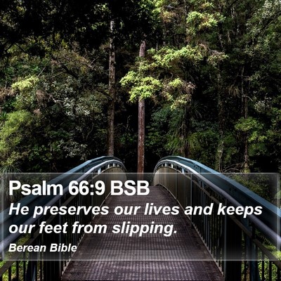 Psalm 66:9 BSB Bible Verse Image