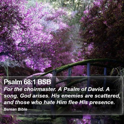 Psalm 68:1 BSB Bible Verse Image