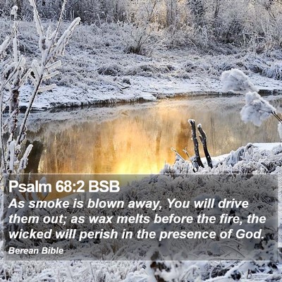 Psalm 68:2 BSB Bible Verse Image