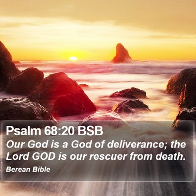 Psalm 68:20 BSB Bible Verse Image