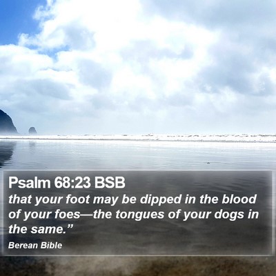Psalm 68:23 BSB Bible Verse Image