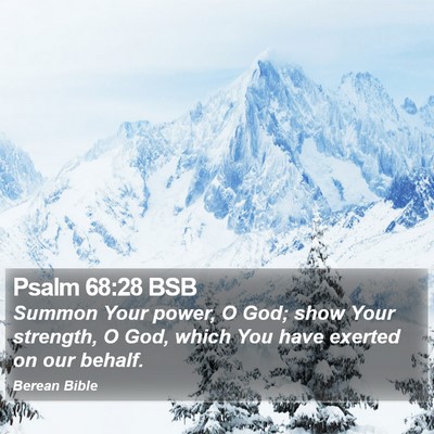 Psalm 68:28 BSB Bible Verse Image