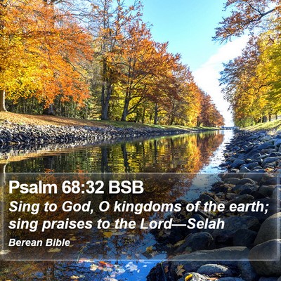 Psalm 68:32 BSB Bible Verse Image