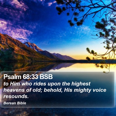 Psalm 68:33 BSB Bible Verse Image