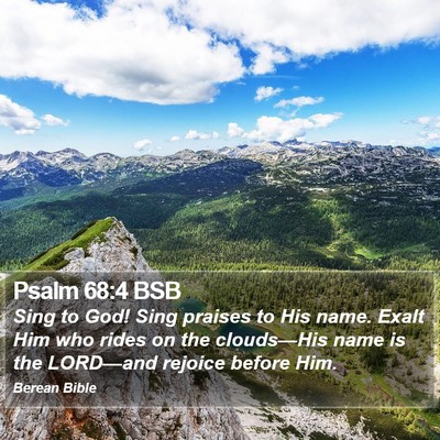 Psalm 68:4 BSB Bible Verse Image