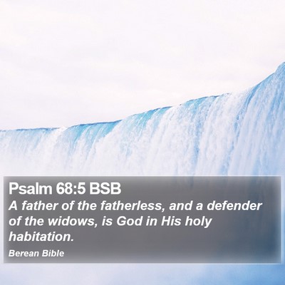 Psalm 68:5 BSB Bible Verse Image
