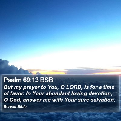 Psalm 69:13 BSB Bible Verse Image