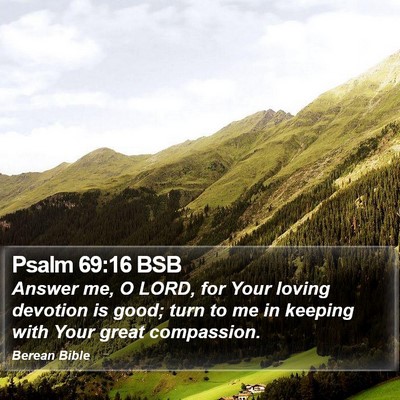 Psalm 69:16 BSB Bible Verse Image