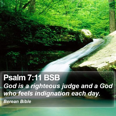 Psalm 7:11 BSB Bible Verse Image