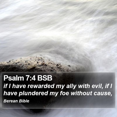 Psalm 7:4 BSB Bible Verse Image