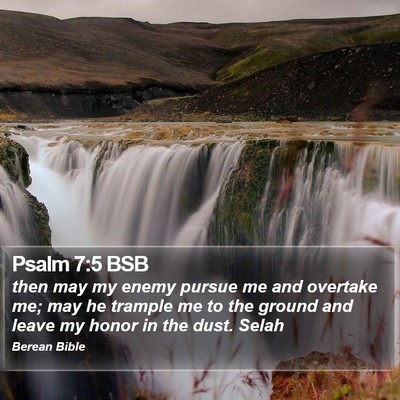 Psalm 7:5 BSB Bible Verse Image