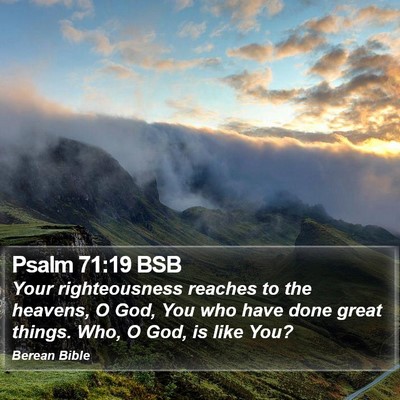 Psalm 71:19 BSB Bible Verse Image