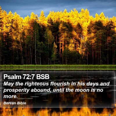 Psalm 72:7 BSB Bible Verse Image