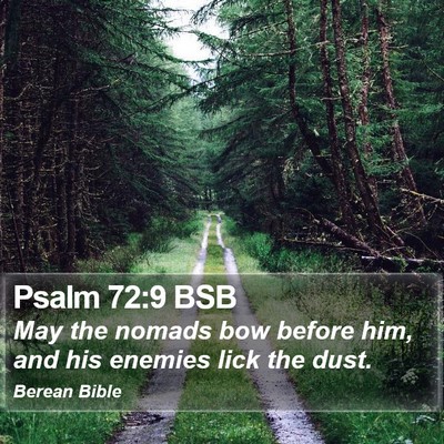 Psalm 72:9 BSB Bible Verse Image