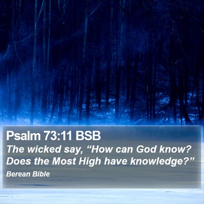 Psalm 73:11 BSB Bible Verse Image
